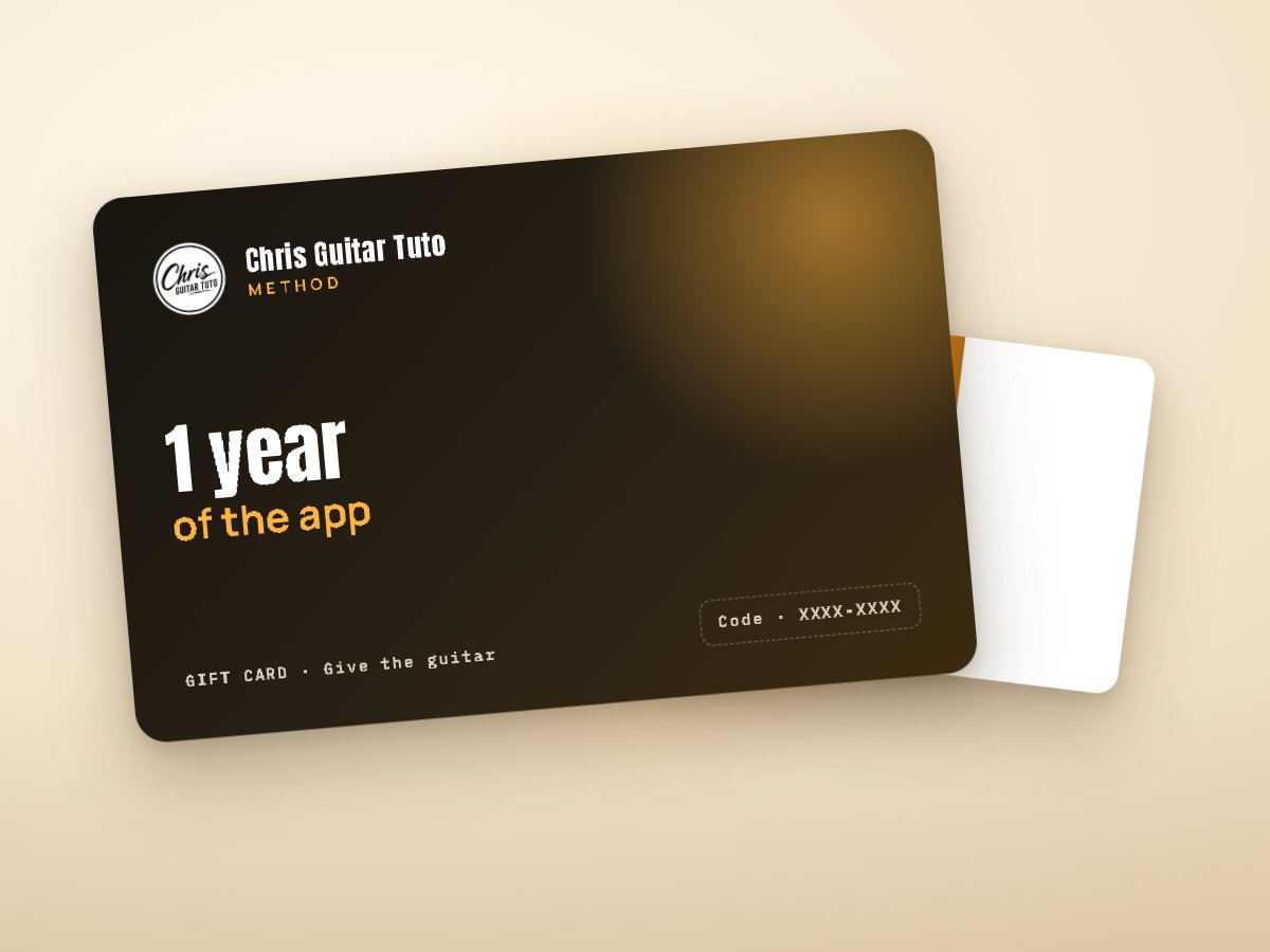 The gift card · 1 year