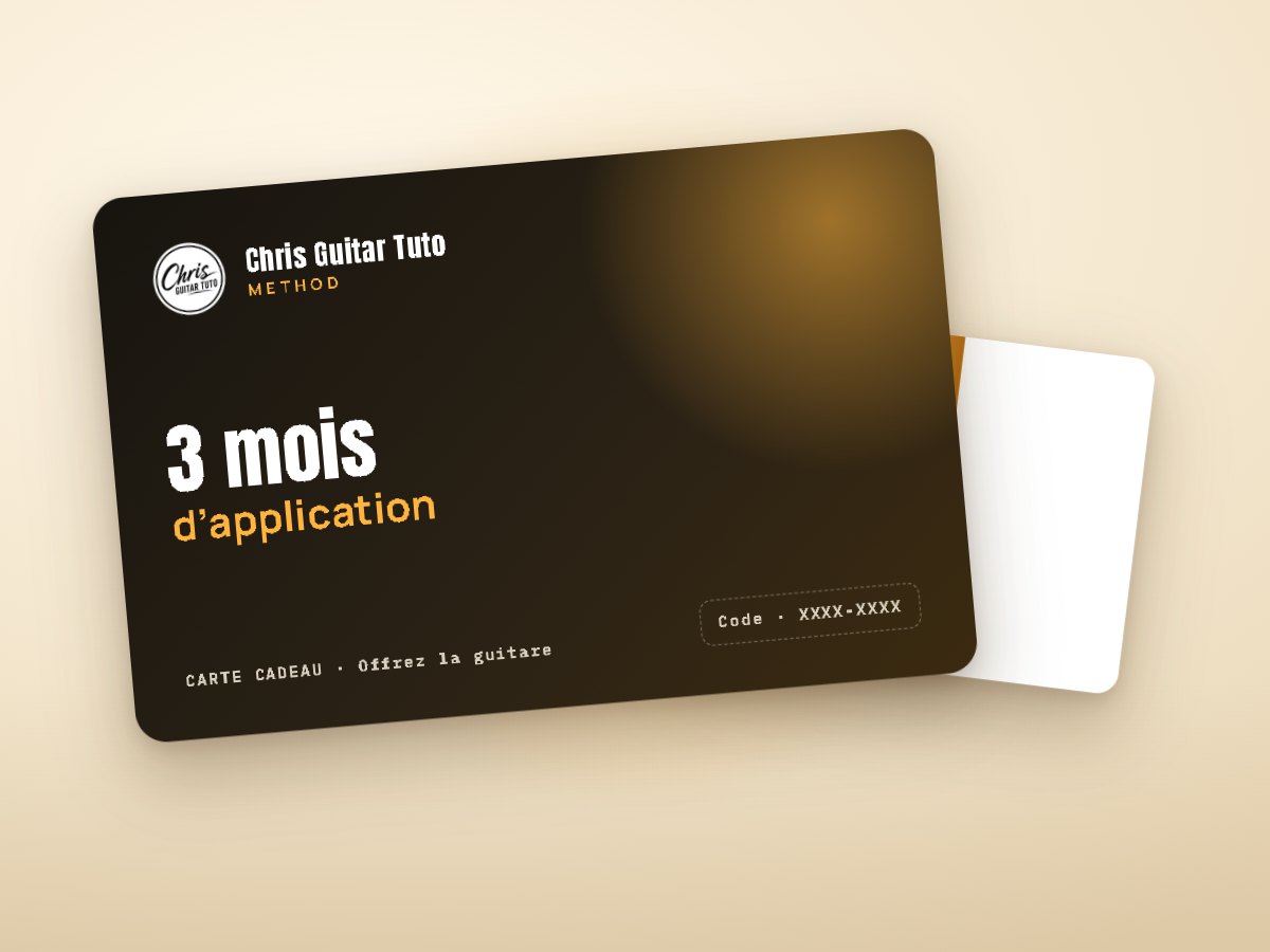 La carte cadeau · 3 mois